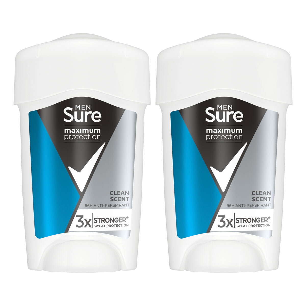 Sure Men Maximum Protection Anti-Perspirant Cream Deodorant, 2 x 45ml GOODS Costco UK