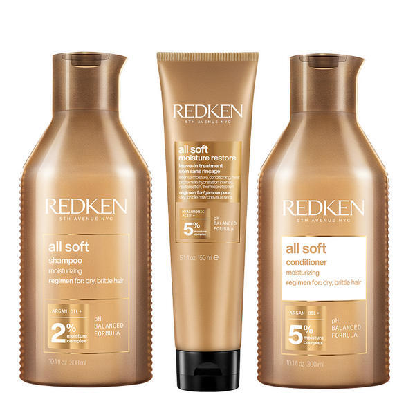 Redken All Soft Moisture haircare set pack, imported from the UK