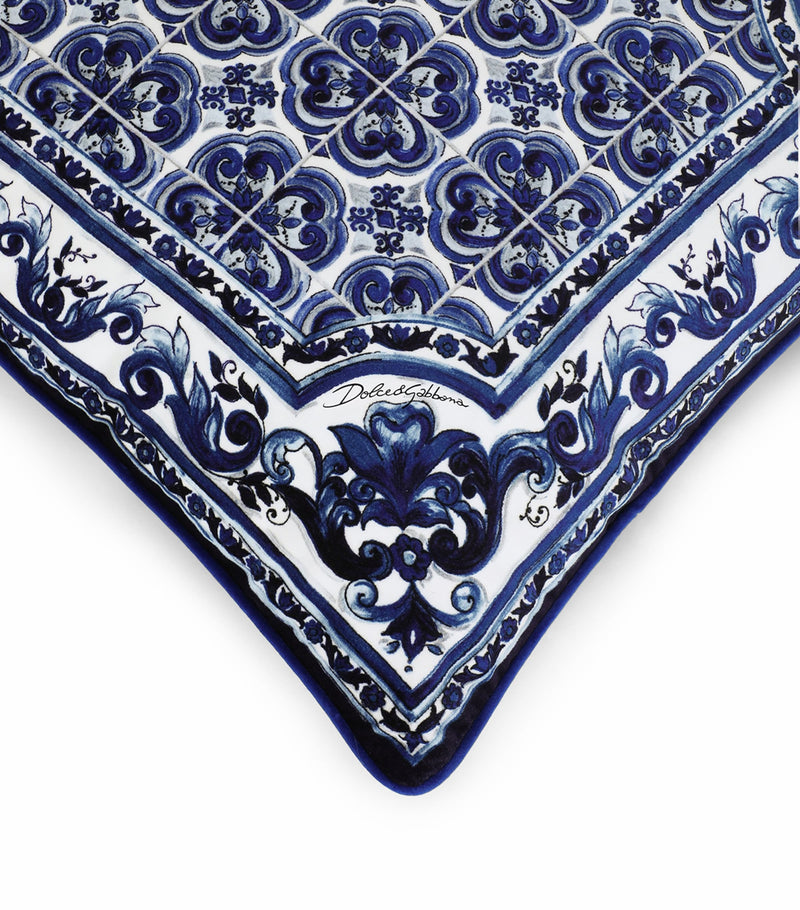 Dolce&Gabbana silk Blu Mediterraneo cushion 60cm x 60cm - British product