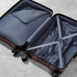 Rock 3 piece hardside luggage set in purple, imported from the UK