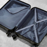 Rock 3 piece hardside luggage set in charcoal, imported from the UK