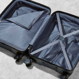 Rock Berlin 3 piece hardside luggage set blue - British product