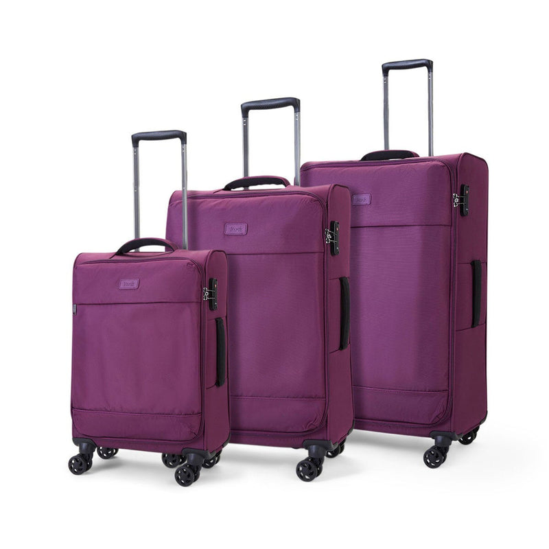 Rock Paris 3 Piece Softside Luggage Set