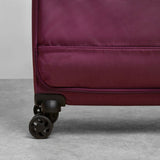 Rock Paris 3 piece softside luggage set in purple, imported from the UK