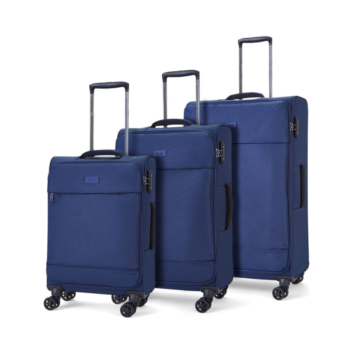 Rock Paris 3 Piece Softside Luggage Set
