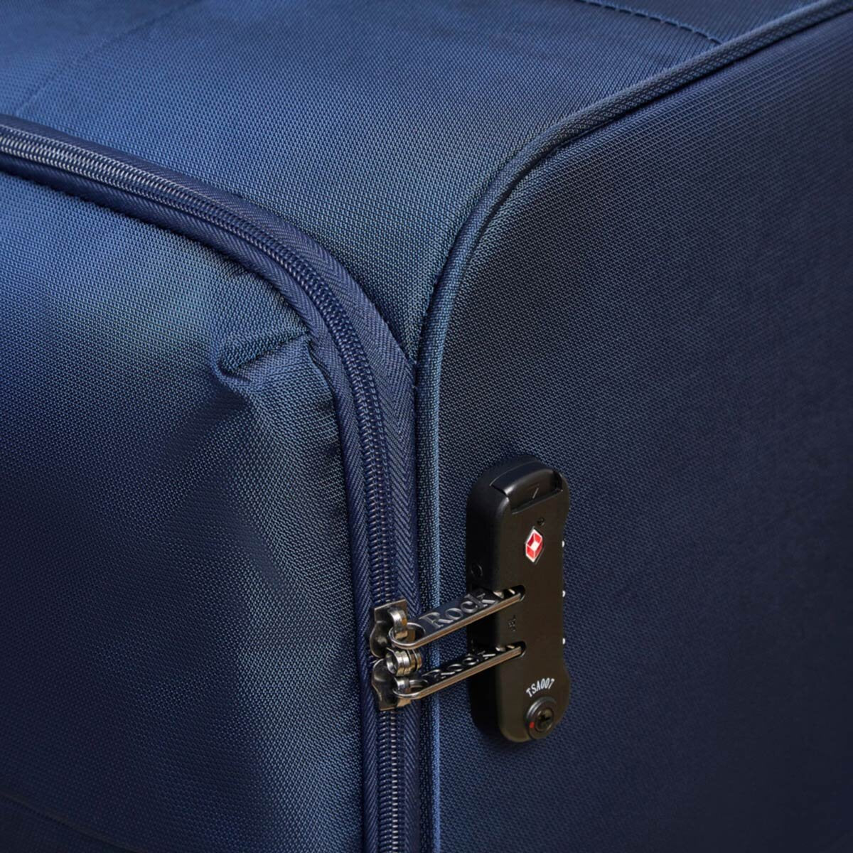 Rock 3 piece softside luggage set in navy, UK version