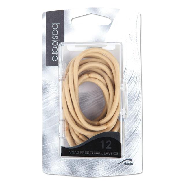 Thick Snag Free Hair Bands Blonde   12 per pack