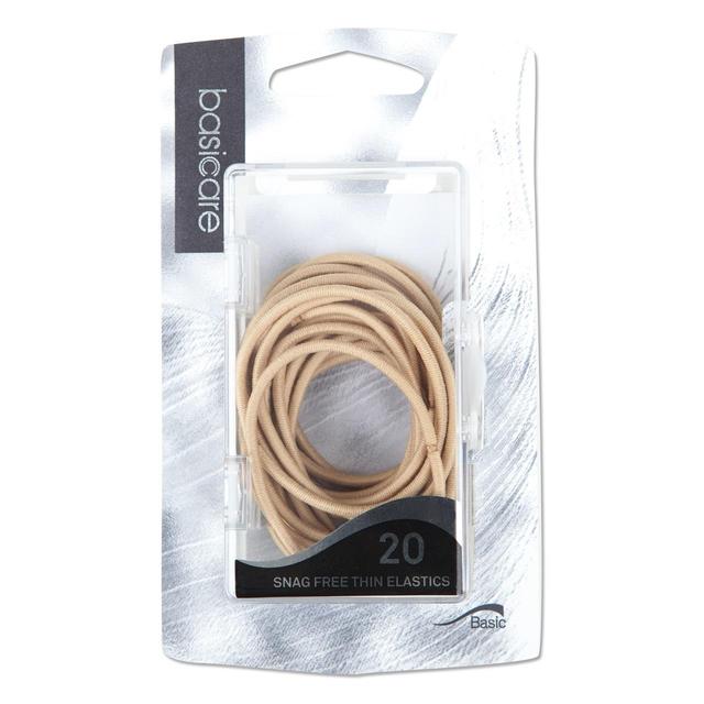 Thin Snag Free Hair Bands Blonde   20 per pack GOODS M&S   