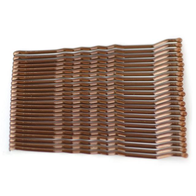 Medium Kirby Grips Brown 6.3cm   24 per pack GOODS M&S   