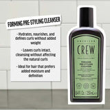 American Crew forming pre-styler shampoo 250ml, imported from the UK