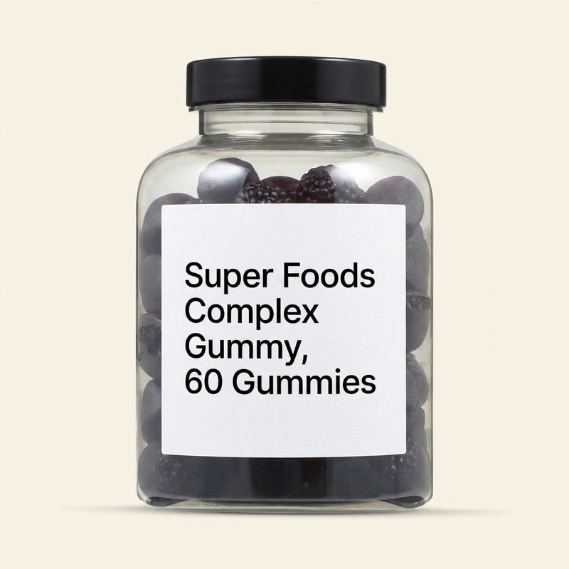 Holland & Barrett organic superfood gummies 60 count - British product