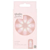 Studio London almond artificial nails French drip (British brand)