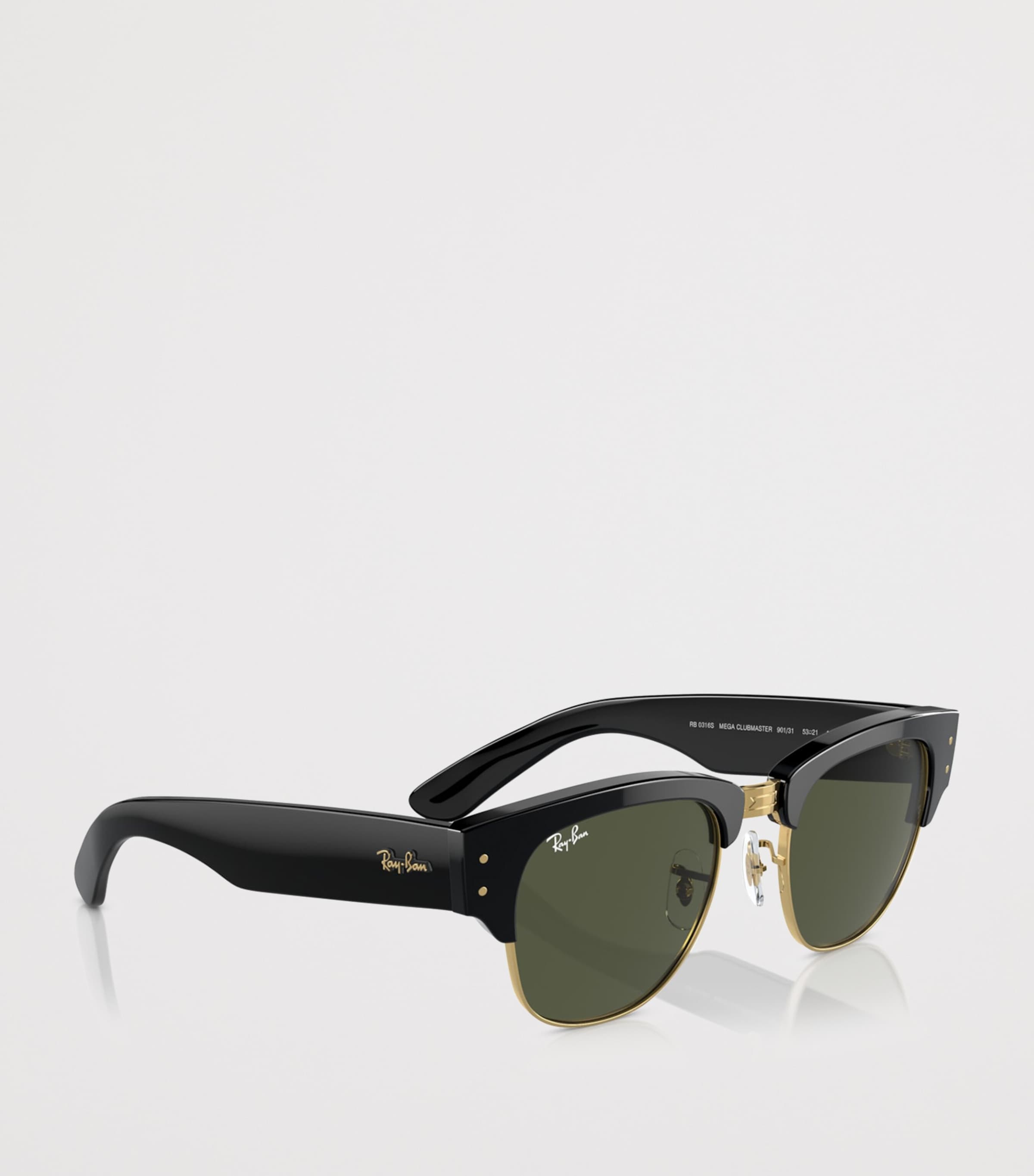 Ray-Ban Mega Clubmaster Square Sonnenbrille, importiert aus dem Vereinigten Königreich