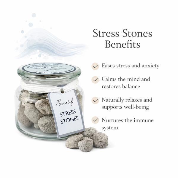 CorinCraft aromatherapy lava stones stress relief gift set, imported from the UK