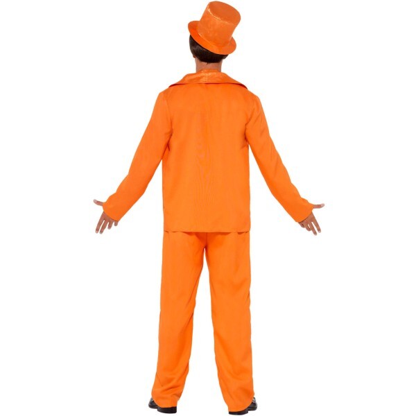 Smiffys 90s stupid tuxedo costume orange, imported from the UK