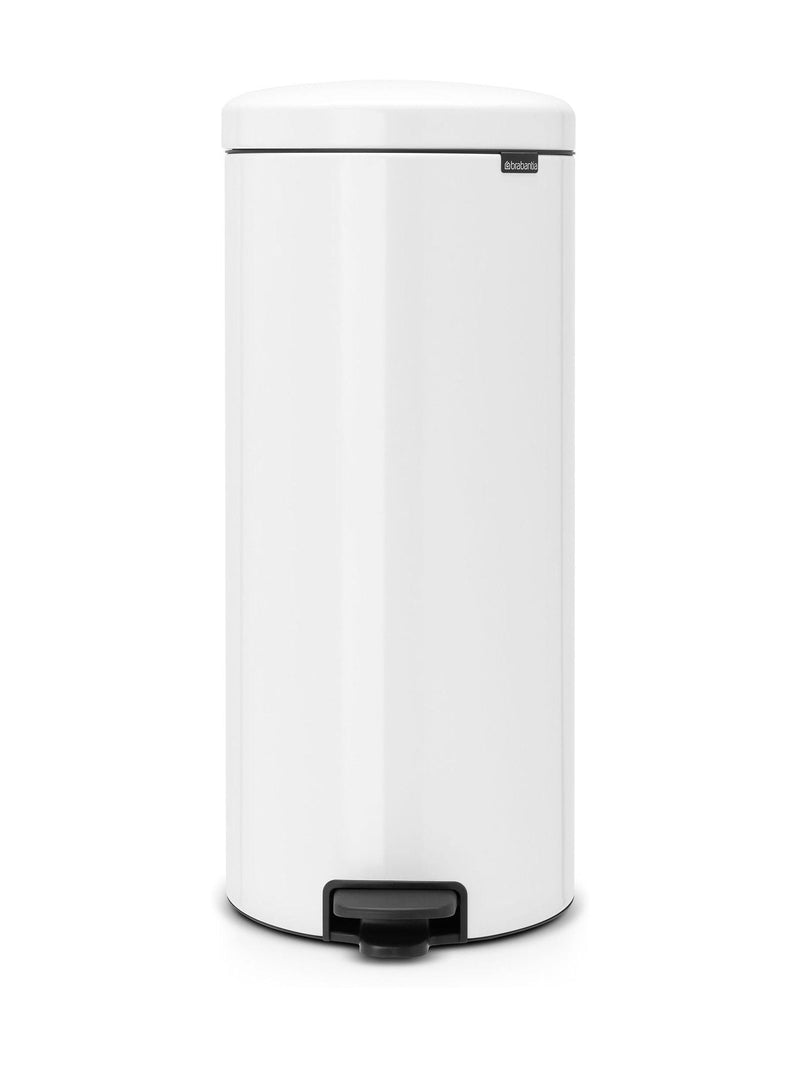 Brabantia White NewIcon 30L Pedal Bin