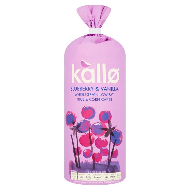 Kallo Blueberry & Vanilla Rice & Corn Cakes   131g GOODS M&S   