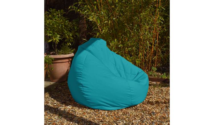 rucomfy turquoise indoor outdoor bean bag 110x80x80cm, imported from the UK