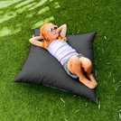 rucomfy dark grey floor cushion 70x70x15cm, imported from the UK