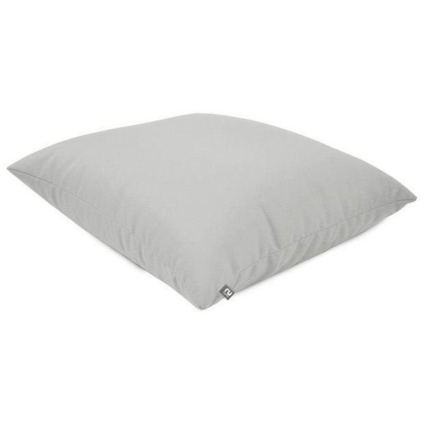 rucomfy large floor cushion light grey 70x70x15cm, imported from the UK
