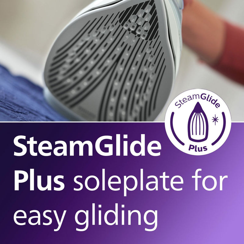 Philips Series 5000 SteamGlide Plus steam iron, imported from the UK