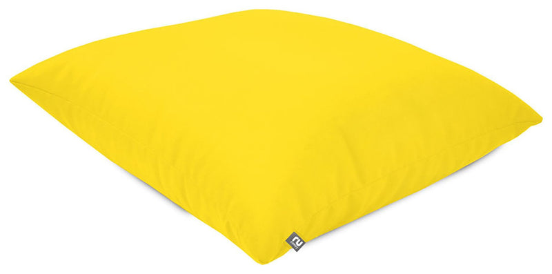 rucomfy yellow large floor cushion 70x70x15cm, imported from the UK
