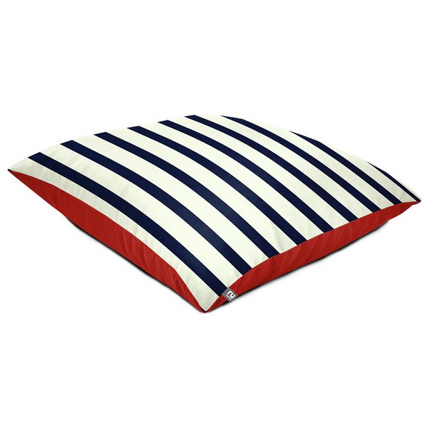 rucomfy bean bag floor cushion navy 70x70x10cm, imported from the UK