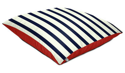 Argos rucomfy Stripe Indoor Outdoor Bean Bag Navy Floor Cushion 70x70x10cm- Buy online at McGrocer