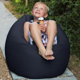 rucomfy Kids Bean Bag Navy 85x65x65cm, imported from the UK