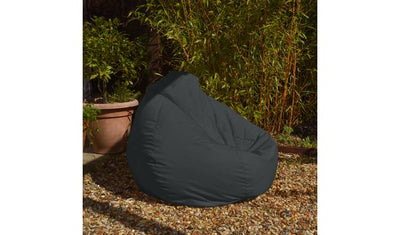 rucomfy Sitzsack für drinnen und draußen, dunkelgrau, 110 x 80 x 80 cm