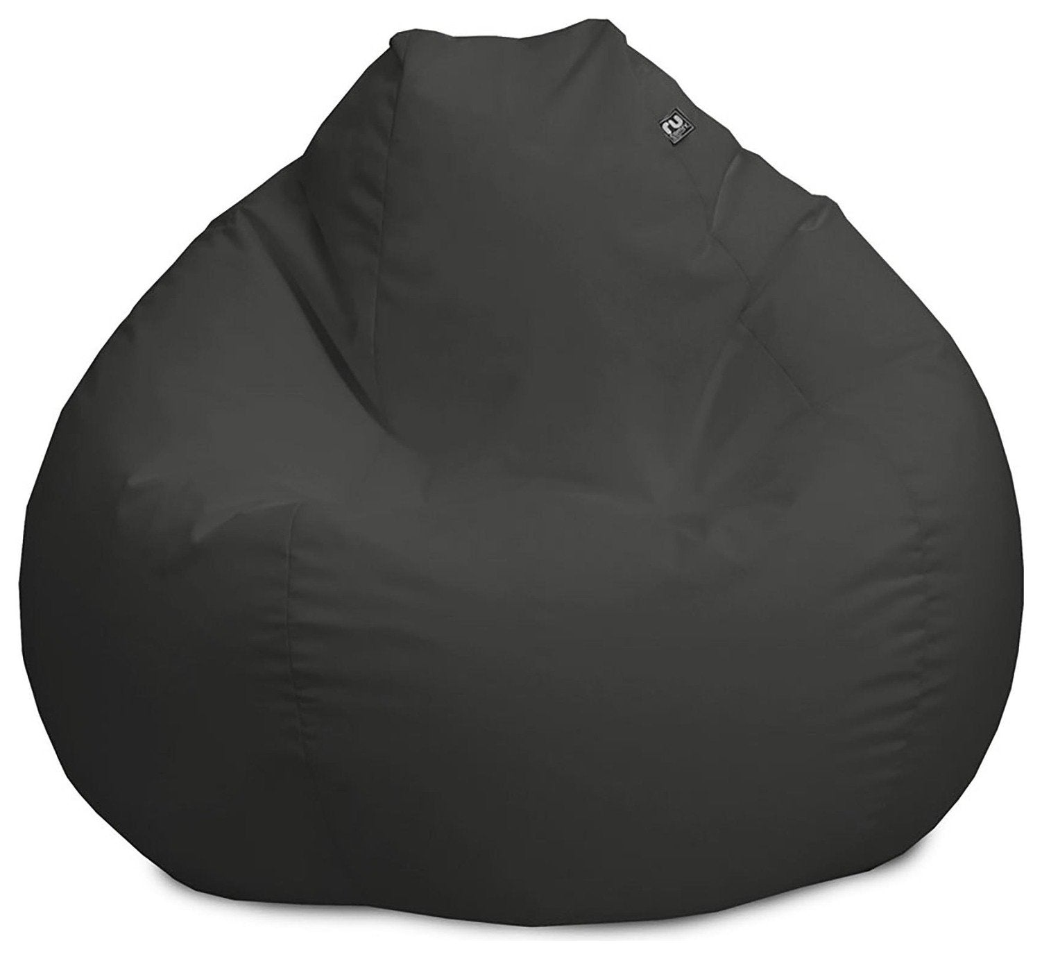 rucomfy Dark Grey Indoor Outdoor Bean Bag Chair 110x80x80cm, imported from the UK