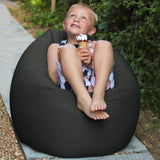 rucomfy kids bean bag chair dark grey 85x65x65cm, imported from the UK