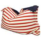 rucomfy red and white stripe bean bag 5kg, imported from the UK