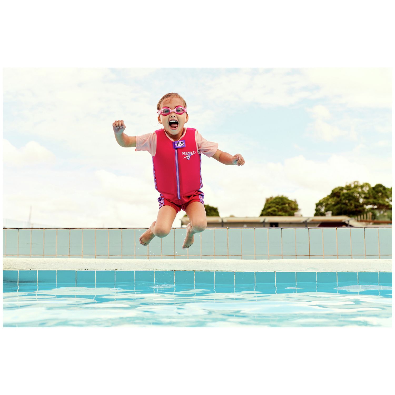 Speedo infant swim goggles pink/purple (British brand)