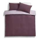 Habitat polycotton purple reversible bedding set double, UK version