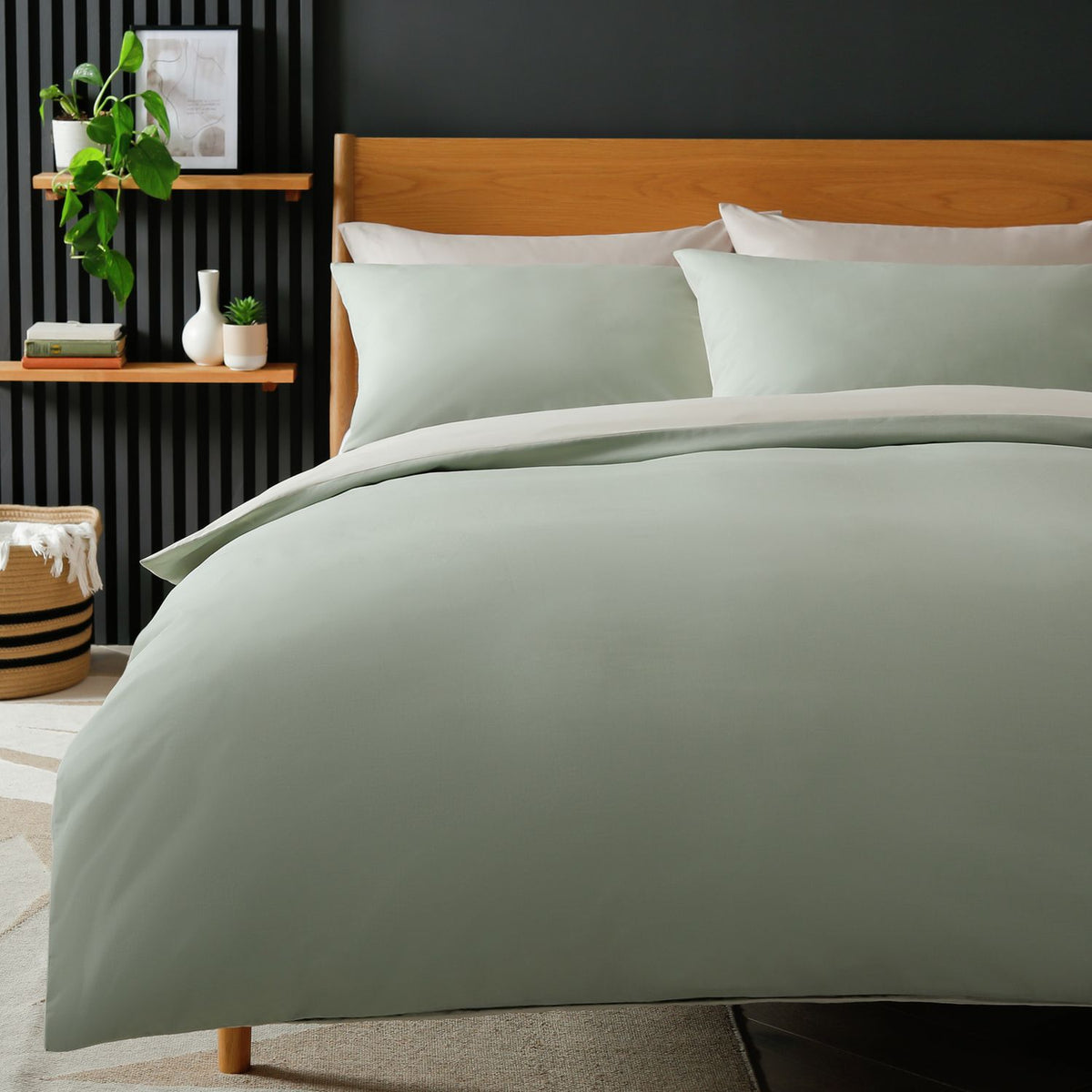 Habitat green reversible bedding set king size, UK version