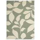 Habitat Verdant Leaf Green Wool Cut Pile Rug 160x230cm, UK version
