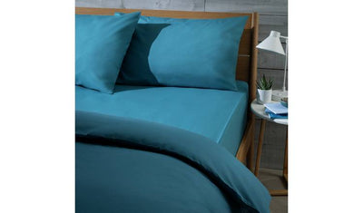 Argos Habitat Cotton Rich 180 TC Petrol Fitted Sheet King Size- Buy online at McGrocer