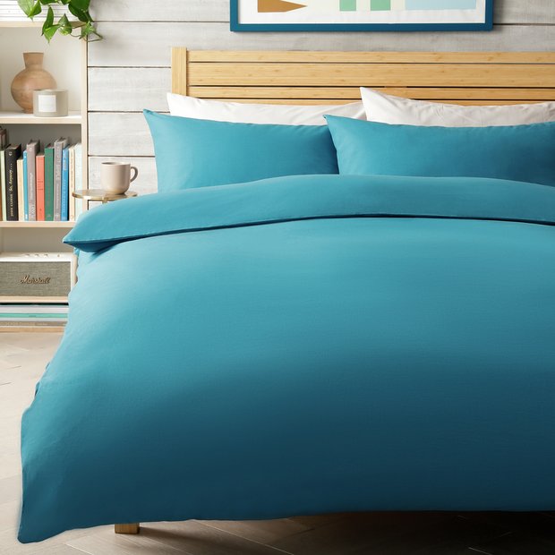Habitat petrol blue bedding set king size, UK version