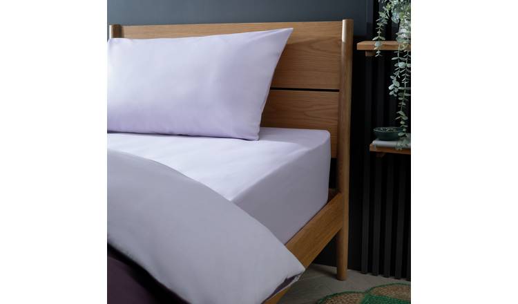 Habitat lilac fitted sheet double, UK version