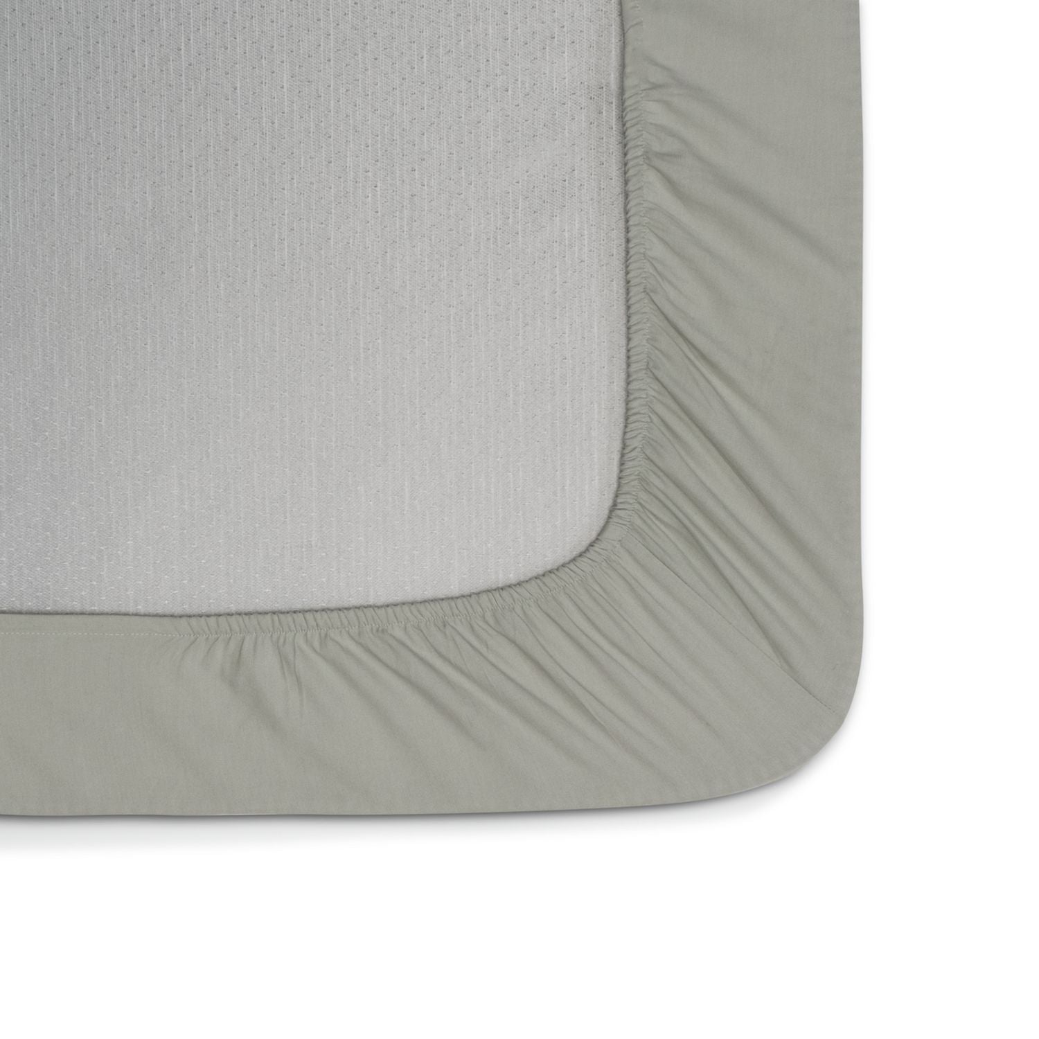 Habitat Polycotton Sage Fitted Sheet - Double