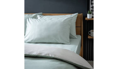 Argos Habitat Polycotton Standard Putetrekk Par Salviegrønn Putetrekk L50 x B75cm - Kjøp online hos McGrocer