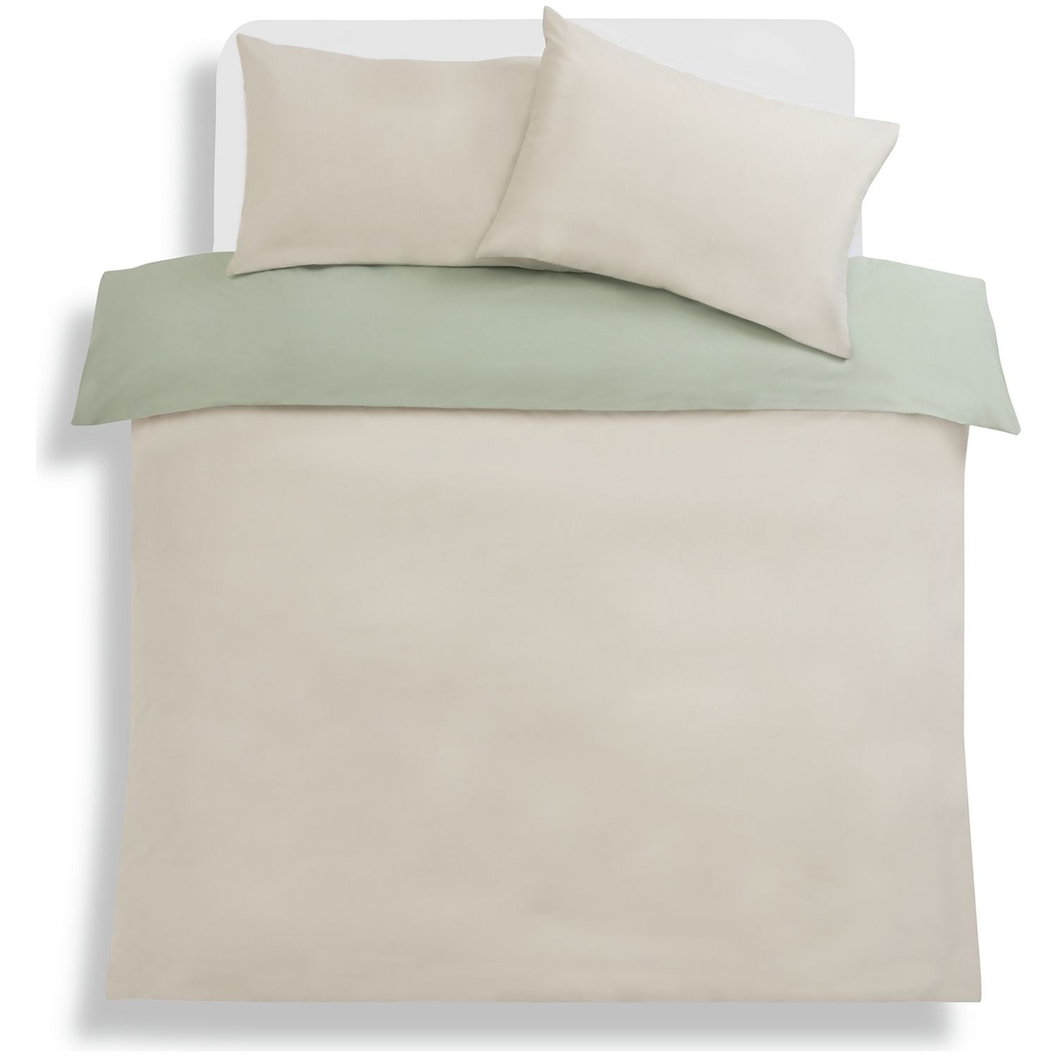 Habitat green reversible duvet cover set for double bed, UK version