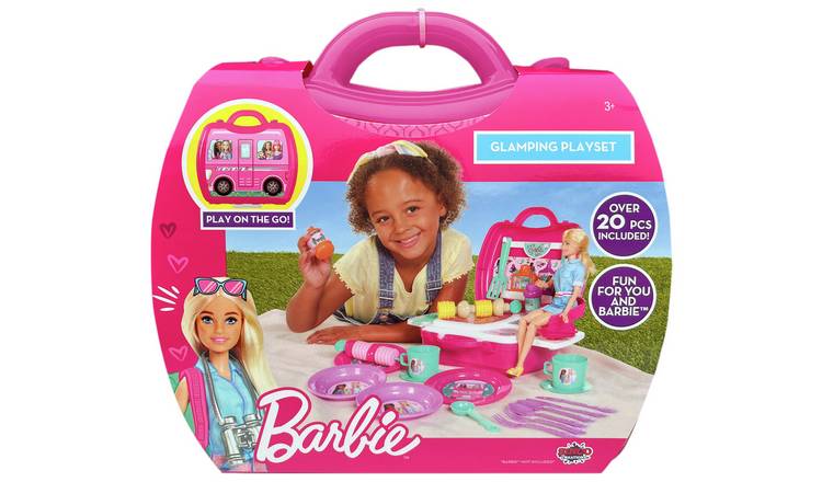 Barbie glamping kitchen compact carry case - British product