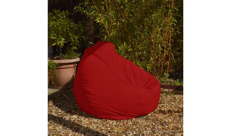 rucomfy Red Indoor Outdoor Bean Bag 110x80x80cm, imported from the UK
