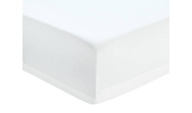 Habitat plain white toddler fitted sheet 140x70cm, UK version