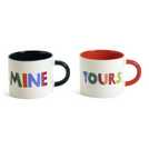 Habitat multicolour porcelain mugs set of 2, UK version
