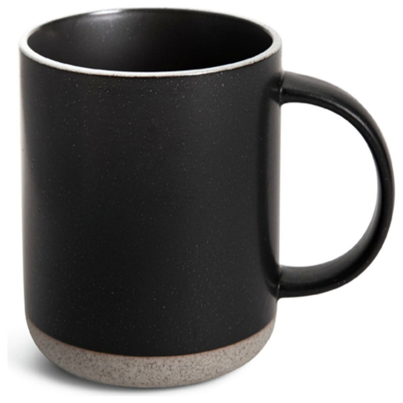 Habitat black stoneware mugs set of 4 410ml, UK version