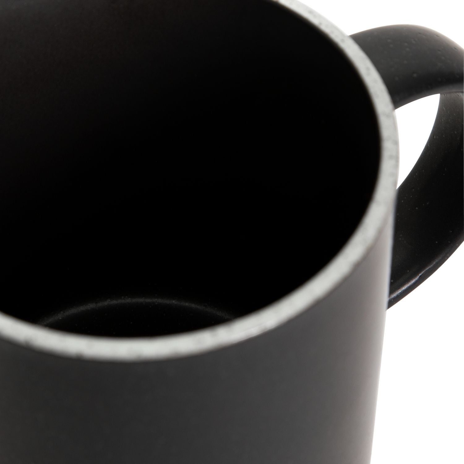 Habitat black stoneware mugs set of 4 410ml, UK version