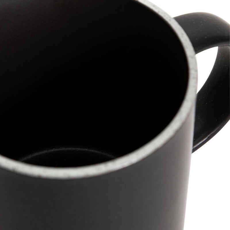 Habitat black stoneware mugs set of 4 410ml, UK version